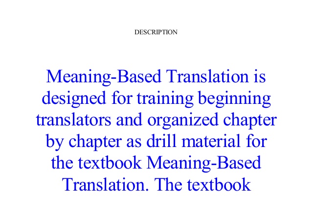 A Textbook Of Translation Pdf